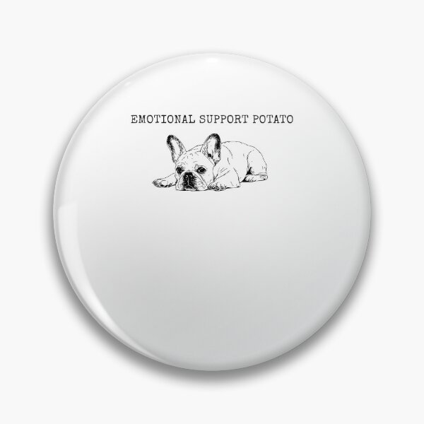 Item preview, Emotional Support Potato Funny French Bulldog Meme designed and sold by Mind-Drift.