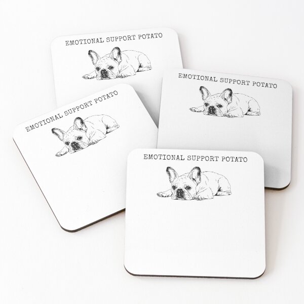 Item preview, Emotional Support Potato Funny French Bulldog Meme designed and sold by Mind-Drift.