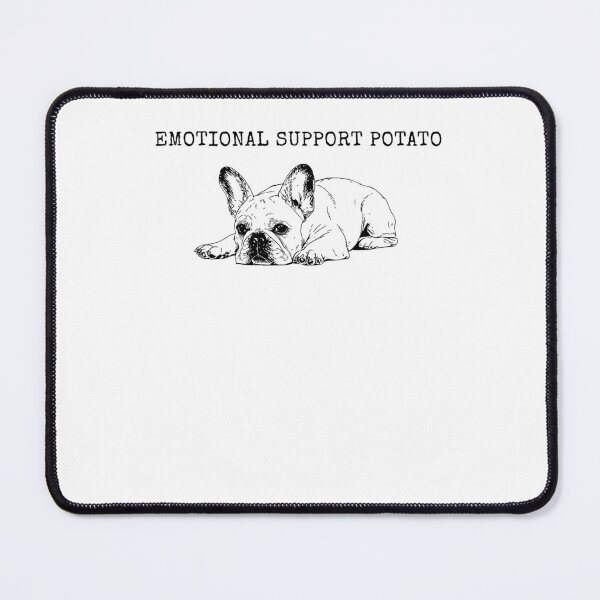 Item preview, Emotional Support Potato Funny French Bulldog Meme designed and sold by Mind-Drift.