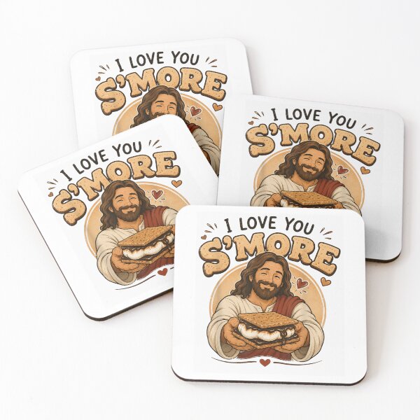 Item preview, I Love You S'More Than You Know Funny Camping Christian Marshmallow designed and sold by Mind-Drift.