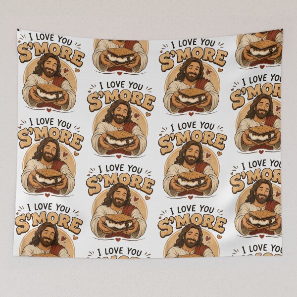 Item preview, I Love You S'More Than You Know Funny Camping Christian Marshmallow designed and sold by Mind-Drift.