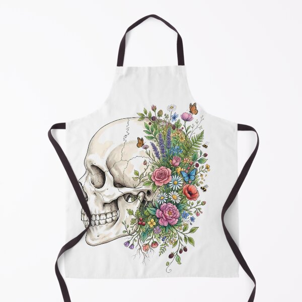 Item preview, Floral Anatomy Human Skull: Vintage Botanical Medical Art designed and sold by MEDICOFFEE.