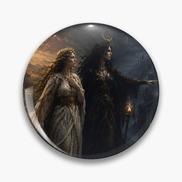 Item preview, Hecate Guides Persephone — Light Into Darkness | Defeated Legends Series designed and sold by Tinylegends.
