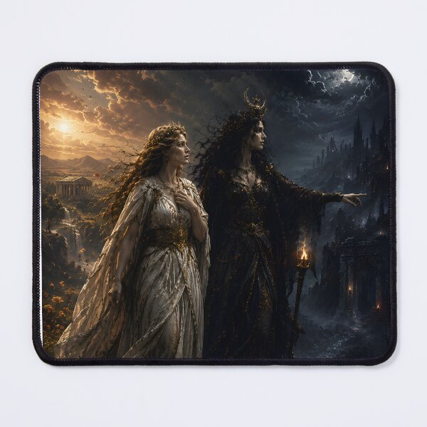 Item preview, Hecate Guides Persephone — Light Into Darkness | Defeated Legends Series designed and sold by Qorvun.