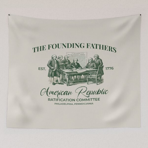 Item preview, The Founding Fathers American Republic Vintage Streetwear designed and sold by FIREDesignsPOD.
