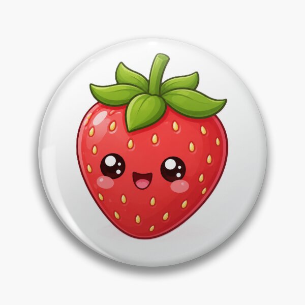 Item preview, Kawaii Strawberry Cute Face designed and sold by AstraDrip Studio.