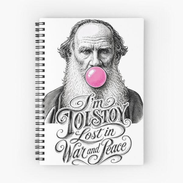 Item preview, Wall Art - Postcard - Tolstoy Bubblegum Wit designed and sold by ForeverPrintsOK.