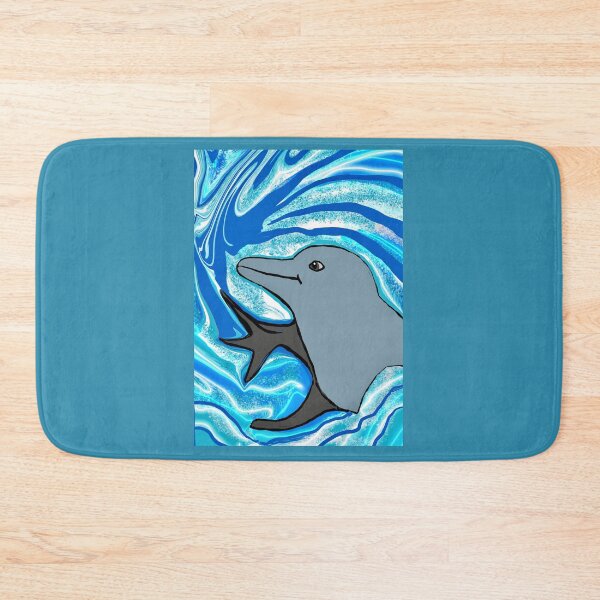 Item preview, Dolphin in Swirling Waters designed and sold by Elaine M Hayward .