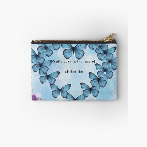 Item preview, Blue Butterfly Heart Quote Laptop Sleeve/Inspirational Disability Awareness Design designed and sold by AllAbility Design.