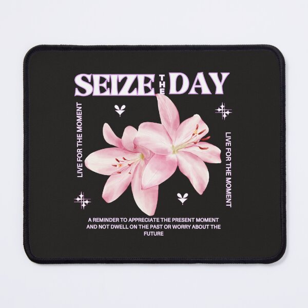 Item preview, Seize the Day — Live for the Moment — Inspirational Quote Design — Motivational Gift designed and sold by CalculatedChaos.
