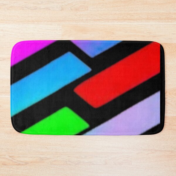Item preview, Abstract Neon Rainbow Geometric Stripe Pattern designed and sold by Nexus Space.