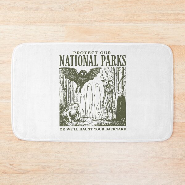 Item preview, Protect Our National Parks Or We'll Haunt Your Backyard Spooky Ghost Nature designed and sold by Mind-Drift.