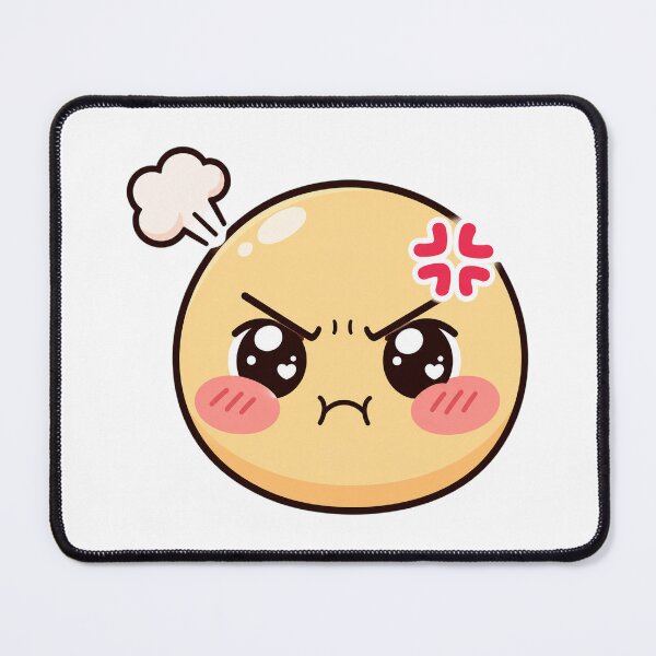 Item preview, Cute Angry Pouting Steaming Face Emoji designed and sold by Tom-Riley.