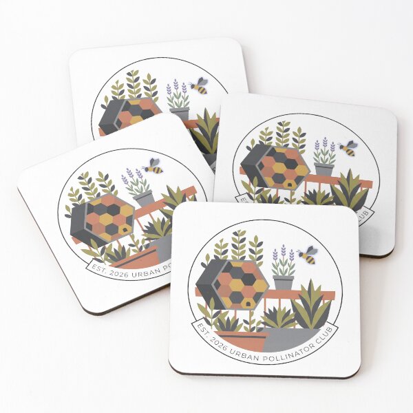 Item preview, Urban Pollinator Club Vintage Geometric Bee House designed and sold by digiartmagic.