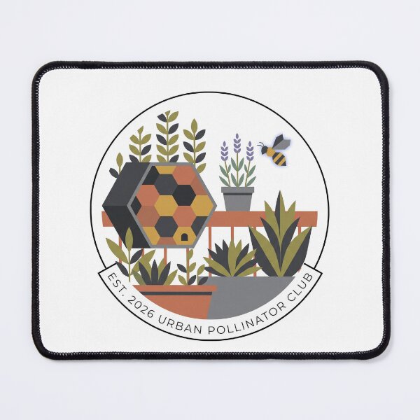 Item preview, Urban Pollinator Club Vintage Geometric Bee House designed and sold by digiartmagic.