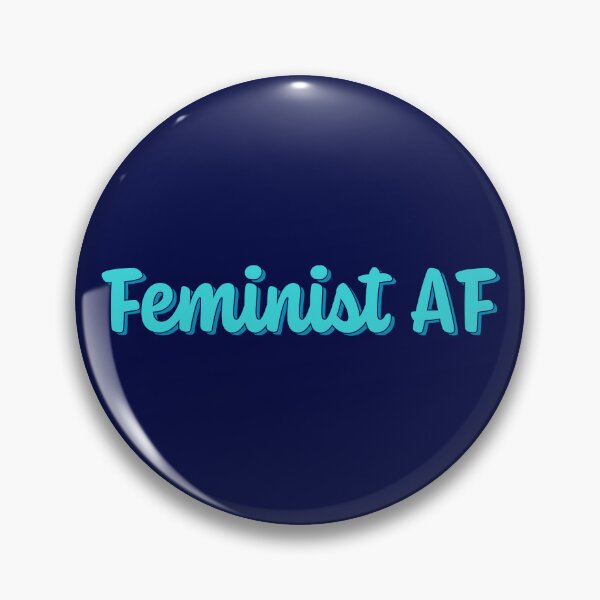 Item preview, Feminist AF - Turquoise designed and sold by sillyjess.