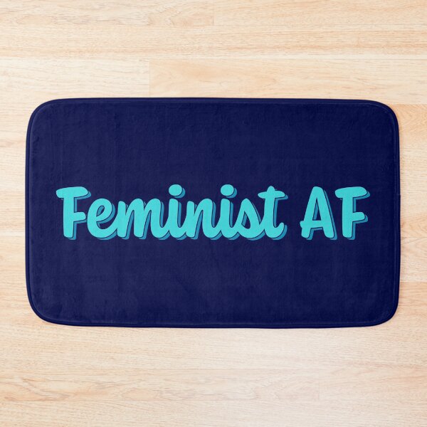 Item preview, Feminist AF - Turquoise designed and sold by sillyjess.