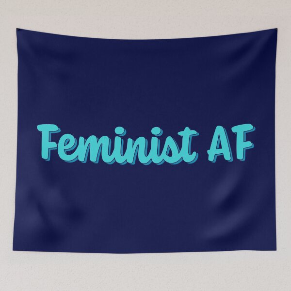 Item preview, Feminist AF - Turquoise designed and sold by sillyjess.