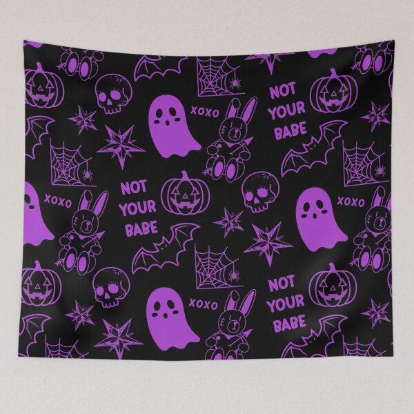Item preview, Not Your Babe – Cute Gothic Halloween Pattern designed and sold by Manasi95.