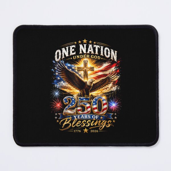 Item preview, One Nation Under God 250 Years Of Blessings Patriotic 250th Anniversary Eagle designed and sold by Mind-Drift.
