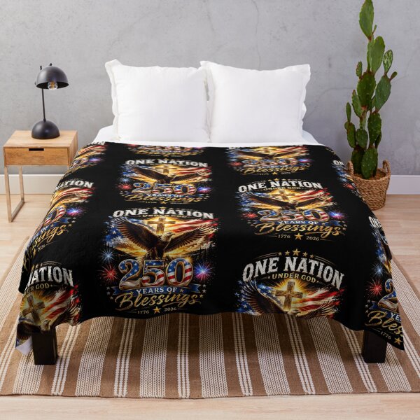 Item preview, One Nation Under God 250 Years Of Blessings Patriotic 250th Anniversary Eagle designed and sold by Mind-Drift.