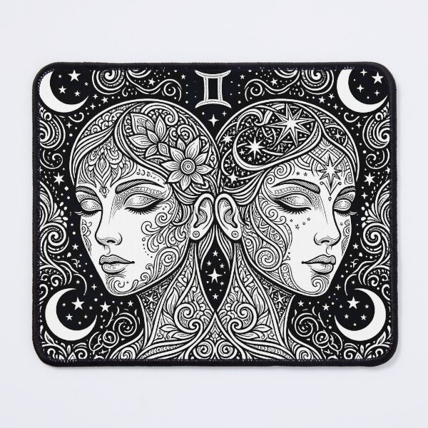Item preview, Zodiac Twins Astrology Constellation Horoscope Lineart Print designed and sold by KINKDesign.