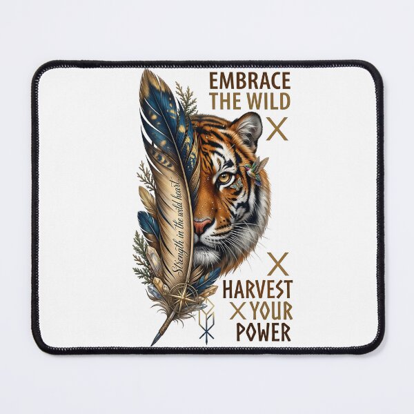Item preview, Strength In The Wild Heart Tiger Compass designed and sold by Sovereign Supply Co..