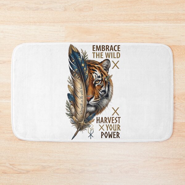 Item preview, Strength In The Wild Heart Tiger Compass designed and sold by Sovereign Supply Co..