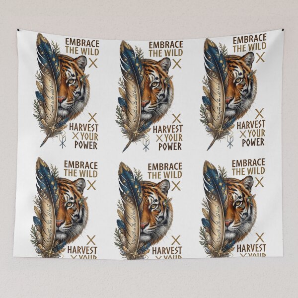 Item preview, Strength In The Wild Heart Tiger Compass designed and sold by Sovereign Supply Co..