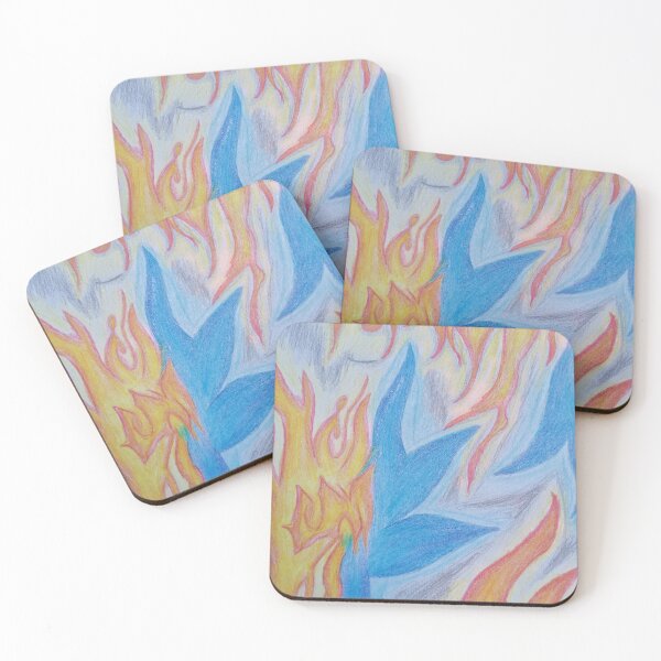 Item preview, Abstract Fire and Ice Flame Art designed and sold by Rubyoflight09.