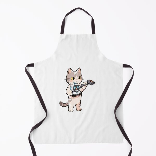 Item preview, Cute Orange Cat Cleaning with Robot Vacuum Funny Kawaii Illustration designed and sold by OksArtStudio.