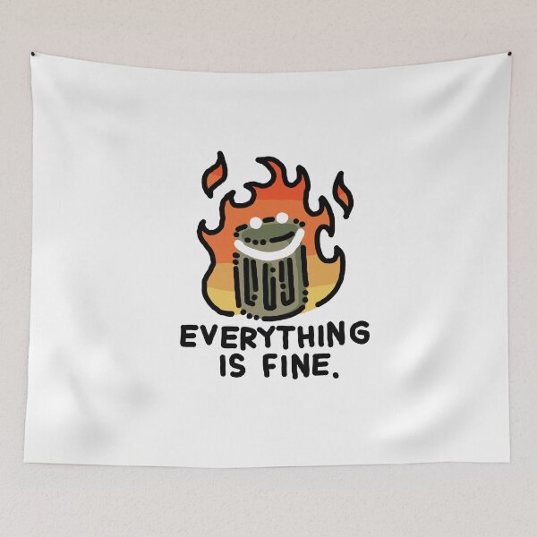 Item preview, Dumpster in Flames designed and sold by RYCdraws.