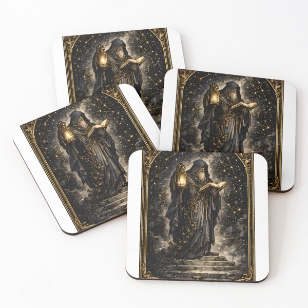 Item preview, The Hermit Scholar Tarot Card designed and sold by PatiImagination.