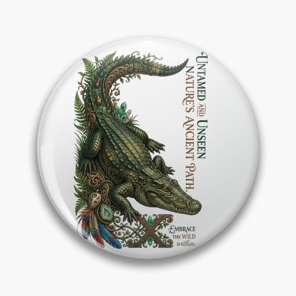 Item preview, Crocodile Alligator Untamed Nature Ancient Path designed and sold by Sovereign Supply Co..