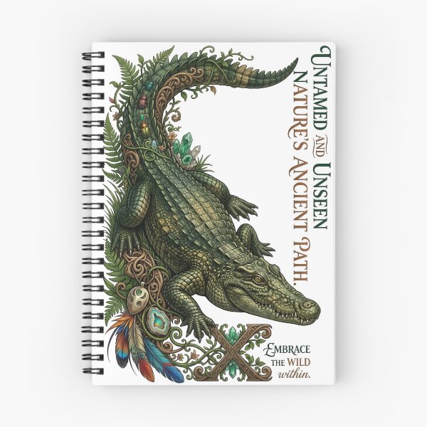 Item preview, Crocodile Alligator Untamed Nature Ancient Path designed and sold by Sovereign Supply Co..