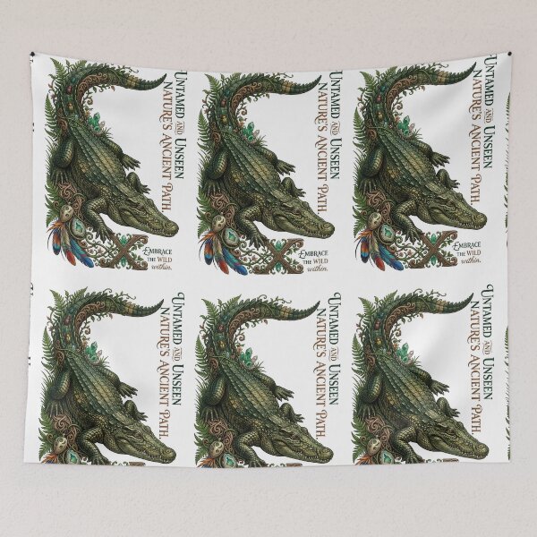 Item preview, Crocodile Alligator Untamed Nature Ancient Path designed and sold by Sovereign Supply Co..