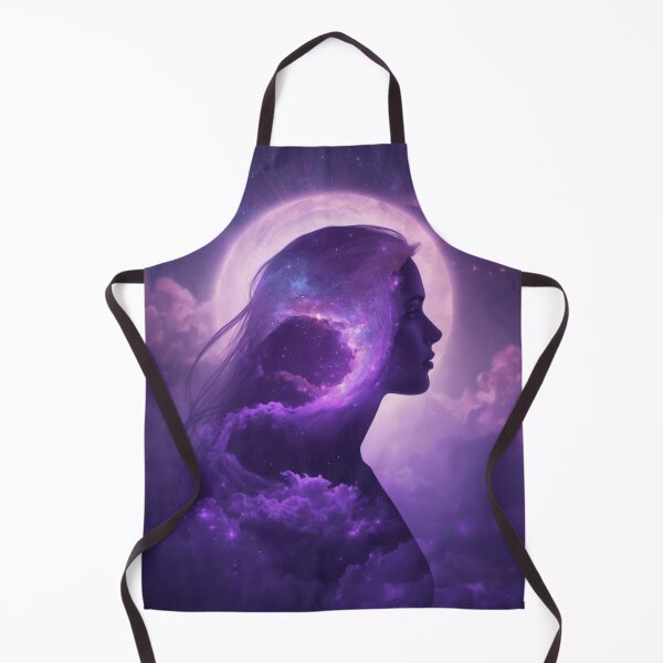 Item preview, Cosmic Soul Awakening | Mystical Purple Galaxy Woman Art designed and sold by MysticPurpleHue.