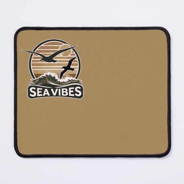 Item preview, Sea Vibes - Two Seabirds at Sunset Retro Emblem designed and sold by SilentPowerArt.