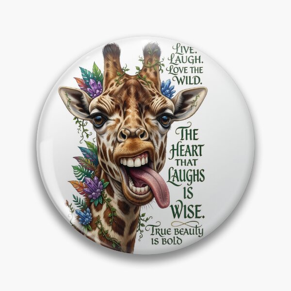 Item preview, Funny Giraffe Live Laugh Love Wild designed and sold by Sovereign Supply Co..