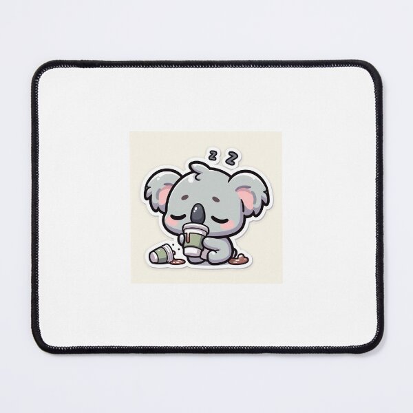 Item preview, Kawaii Sleepy Koala Sticker designed and sold by PastelPawsArt.