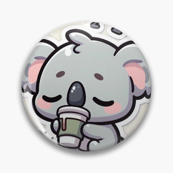 Item preview, Kawaii Sleepy Koala Sticker designed and sold by PastelPawsArt.