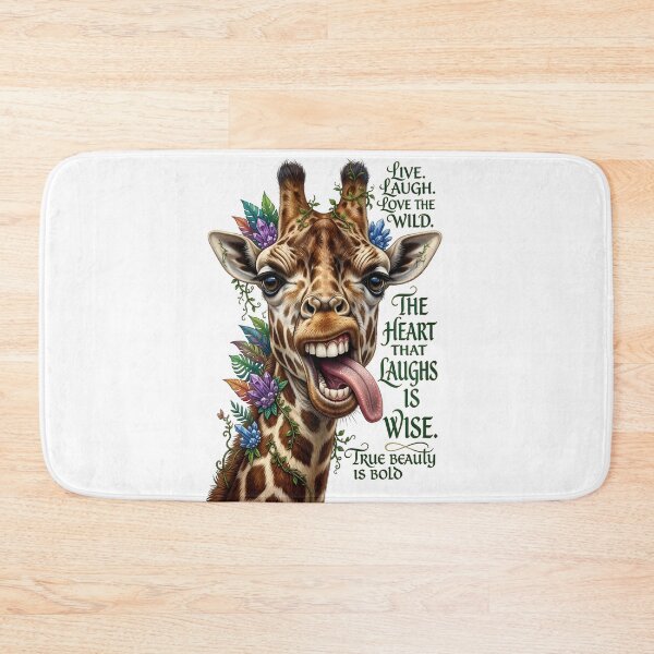 Item preview, Funny Giraffe Live Laugh Love Wild designed and sold by Sovereign Supply Co..