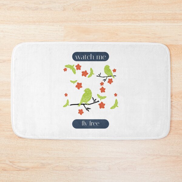 Item preview, Birds sat on branches with butterflies and flowers, watch me fly free designed and sold by Hevzy.