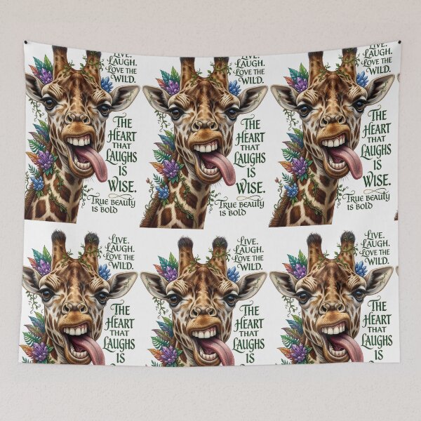 Item preview, Funny Giraffe Live Laugh Love Wild designed and sold by Sovereign Supply Co..