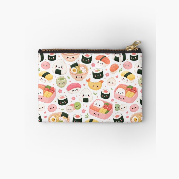 Item preview, Kawaii Sushi Japanese Food Cute Seamless Pattern Print designed and sold by Inkworksbyshery.