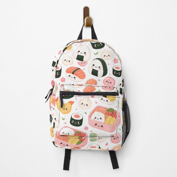 Item preview, Kawaii Sushi Japanese Food Cute Seamless Pattern Print designed and sold by Inkworksbyshery.