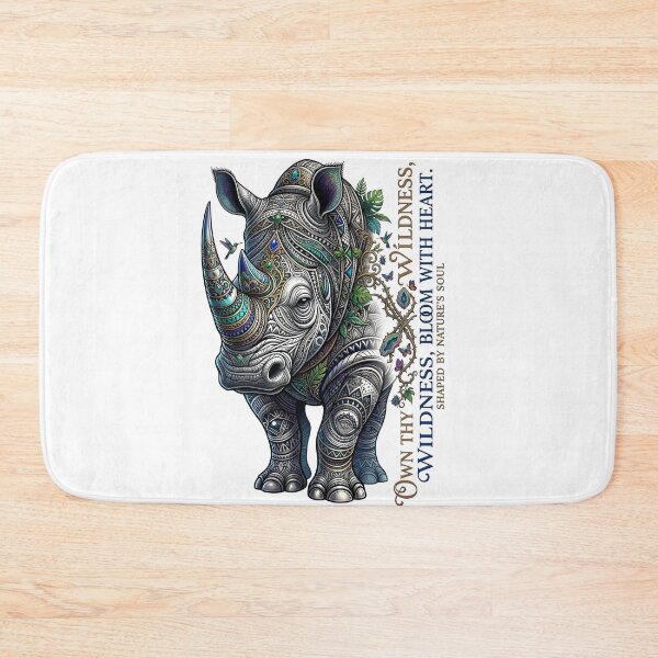 Item preview, Tribal Mandala Rhino Own Thy Wildness designed and sold by Sovereign Supply Co..