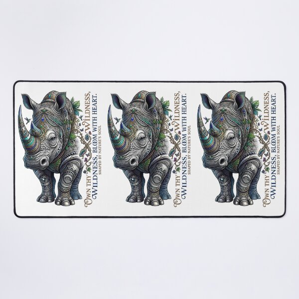 Item preview, Tribal Mandala Rhino Own Thy Wildness designed and sold by Sovereign Supply Co..