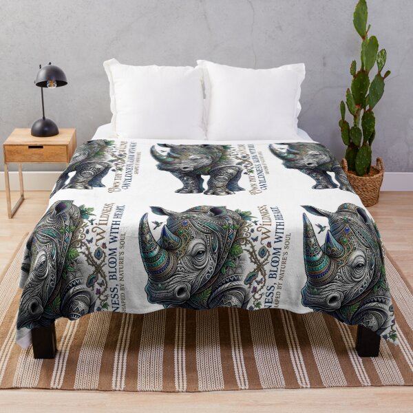 Item preview, Tribal Mandala Rhino Own Thy Wildness designed and sold by Sovereign Supply Co..