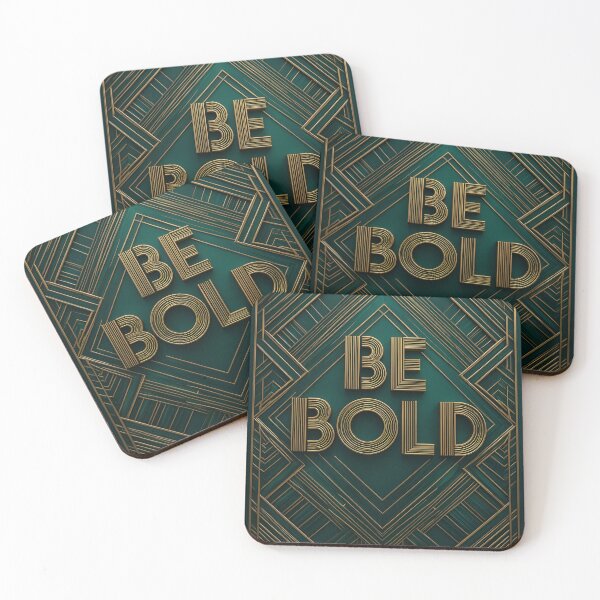Item preview, Art Deco Wall Art Print BE BOLD designed and sold by OdinLabs.